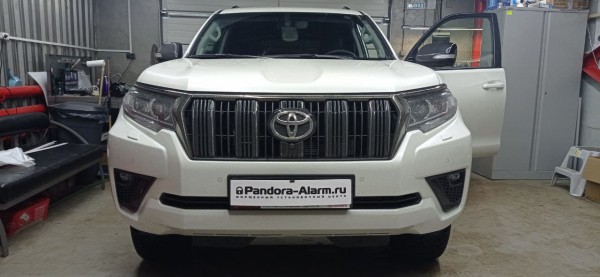 Toyota Land Cruiser Prado 150 2022 установка Pandora DXL 4710